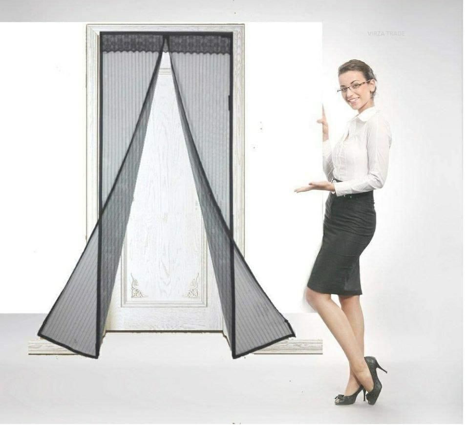 Door Curtain- Anti Mosquito Magnetic Foldable Mesh Screen Net