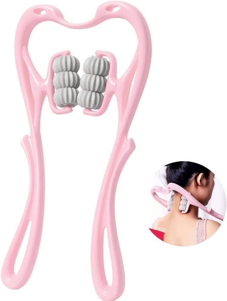 6 Wheel Cervical Neck Massager with Dual Pressure Point