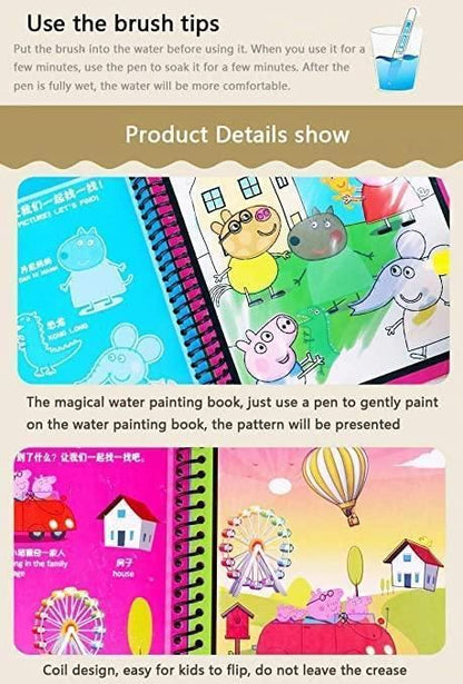 Reusable Magic Water Painting Quick Dry Book