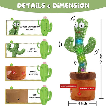 Dancing Cactus Musical Plush Toy