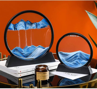Relaxing 3D Deep Sea Moving Kinetic Sandscape Art Table Desk